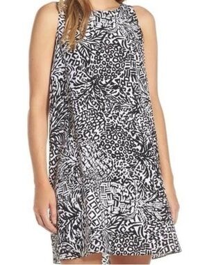 Lilly Pulitzer Jackie Silk Shift Dress Onyx Home Slice Pineapple Size Small